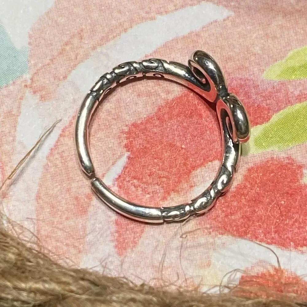 Sterling Silver Spiral Toe Ring Midi Ring